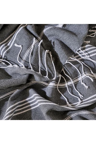 Bella Maison Πεστάμαλ Αλόρα Ανθρακί 100% βαμβάκι (95x180 cm)