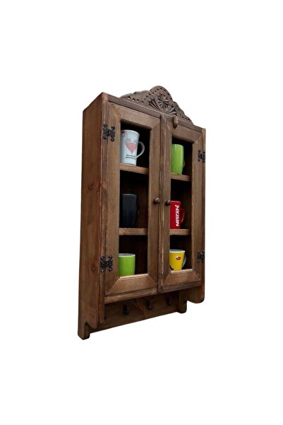 Otantik Çarşı Eskitme Ahşap Mutfak Dolabı 40x69x12 cm.