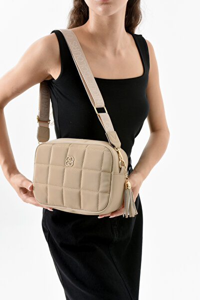 Zealous geantă de umăr utilă pentru femei, cu mâner cu coloană brodată