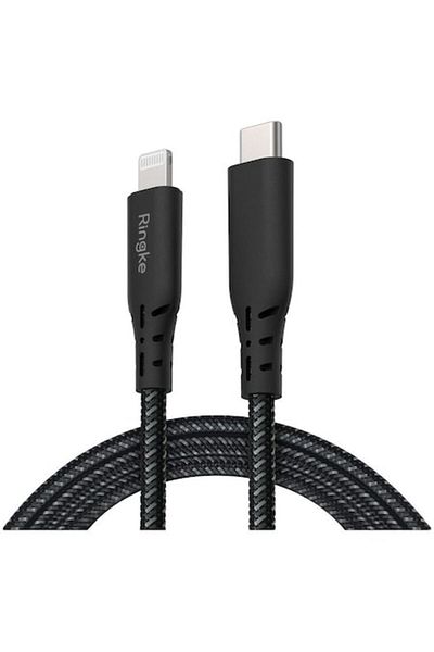 Ringke Data Cable, Lightning Type - USB Type C, Black
