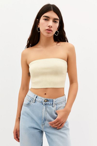 HAKKE Seamles Strapless Crop Bustier