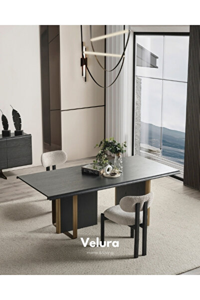 Velura Home & Living Alaca Yemek Odası Takımı (Yemek Masası + 4 Adet Sandalye)