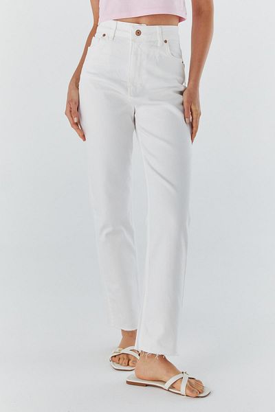 Shopping Shop Cut Leg Jean White