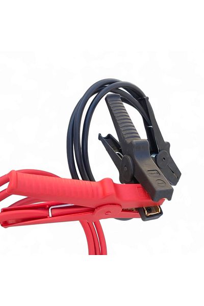 COBI SMART® Car jump starter cable set, 2.5 m x 10 mm, 200A tip, copper-plated aluminum, insulated clamps