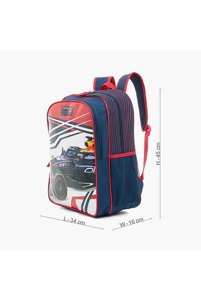 Red Bull Car Print 5-Piece Backpack Set - 16 inches