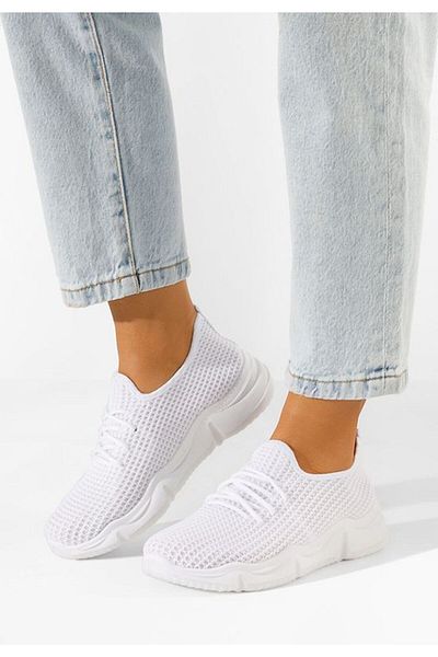 B T Shoes Pantofi sport dama albi Sheila