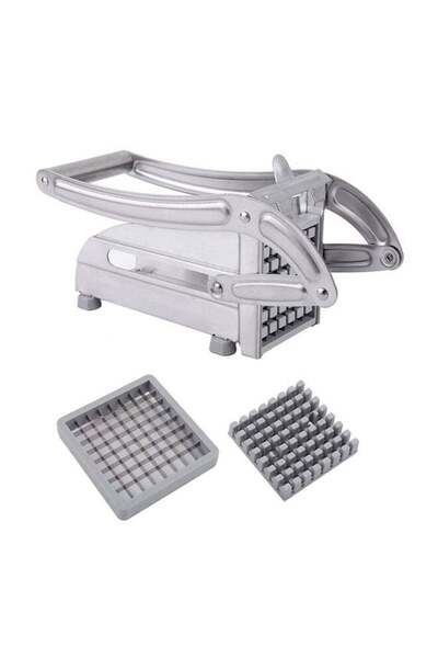 Generic Stainless Steel French Fries Slicer Silver