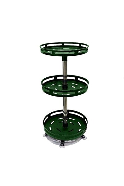 Generic Round rack, rotating wrought iron rack, kitchen countertop, multi-layer turntable, storage rack