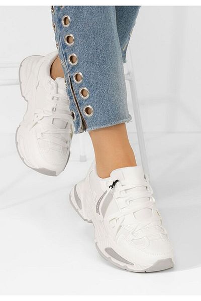 B T Shoes Teniși dama Cathey albi