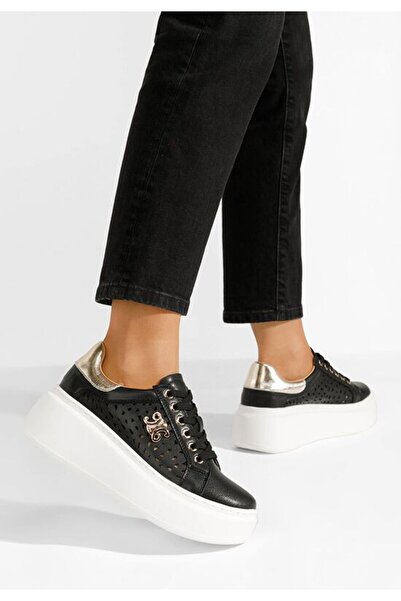 B T Shoes Sneakers cu platformă Caliana V2 negri