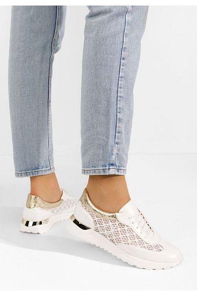 B T Shoes Teniși dama Deena V2 albi