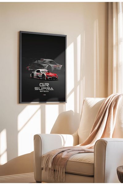 21mxm GT & DTM Racing Poster, Modern Race Cars on Canvas, Frameless Motorsport Wall Art, Track Legends