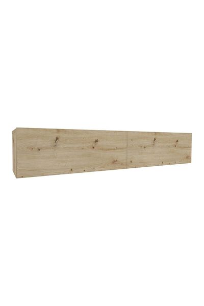 haaus.ro Isla TV Cabinet, 2 Doors, Artisan Oak, 135 x 28 x 25 cm
