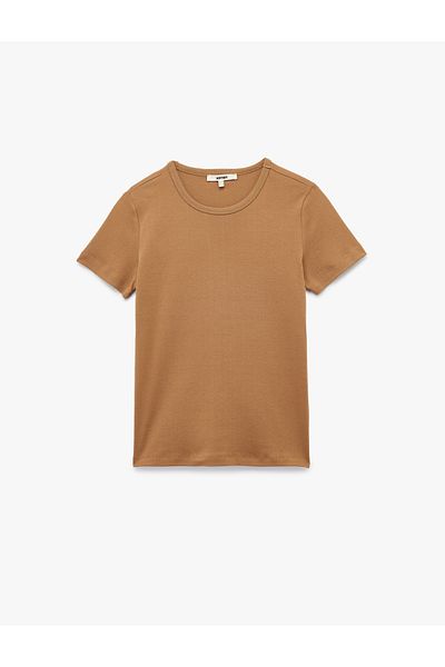 Koton Cotton Short Sleeve Crew Neck Basic T-Shirt