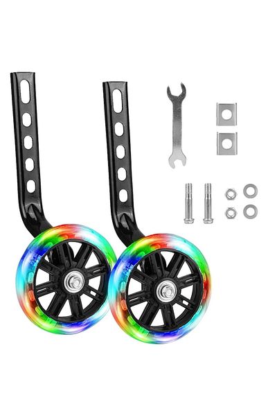 OEM Set 2 training wheels for children's bicycles with LED, 12-20"