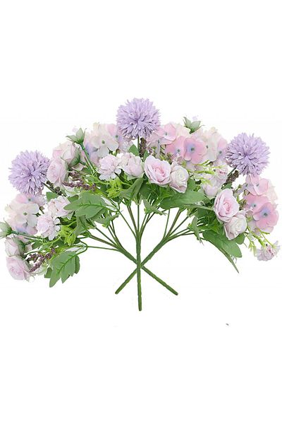 Hawesome Set de 3 flori artificiale Hawesome, plastic/mătase, violet, 32 x 20 cm