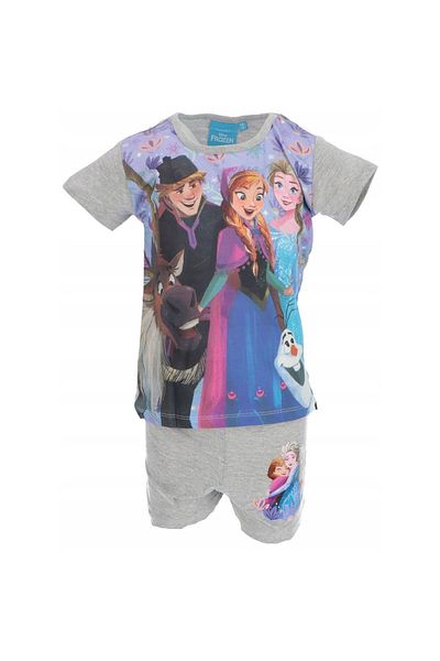 Frozen Children's short-sleeved pajamas, 100% cotton, multicolor, Happy, Frozen