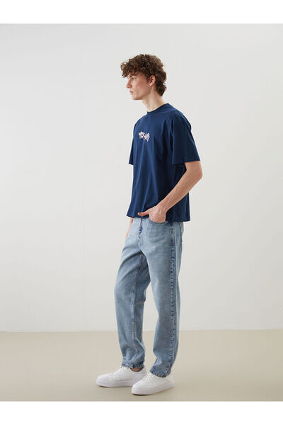 LC Waikiki Ανδρικό μπλουζάκι με στάμπα Rick and Morty με λαιμόκοψη