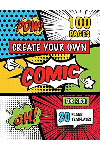 Harper Collins Create Your Own Comic For Kids Ages 48 812 100 Pages Draw Your...