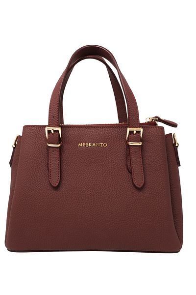 Meskanto Monaco Genuine Leather Hand and Shoulder Bag with Strap