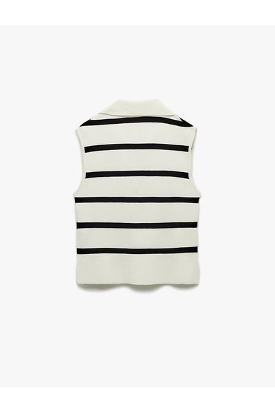 Koton Regular Fit Polo Neck Sleeveless Knitwear Blouse