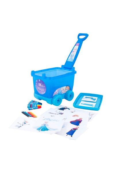 Disney Frozen Cărucior cu accesorii de colorat