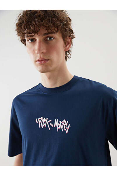 LC Waikiki Ανδρικό μπλουζάκι με στάμπα Rick and Morty με λαιμόκοψη