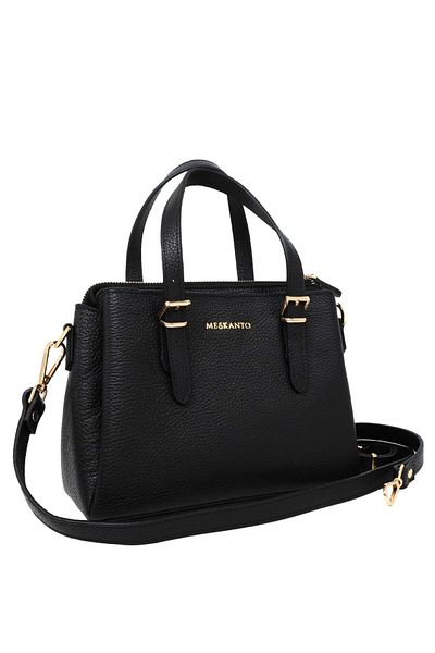 Meskanto Monaco Genuine Leather Hand and Shoulder Bag with Strap