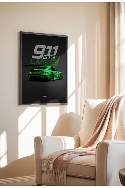 21mxm GT & DTM Racing Poster, Modern Race Cars on Canvas, Frameless Motorsport Wall Art, Track Legends