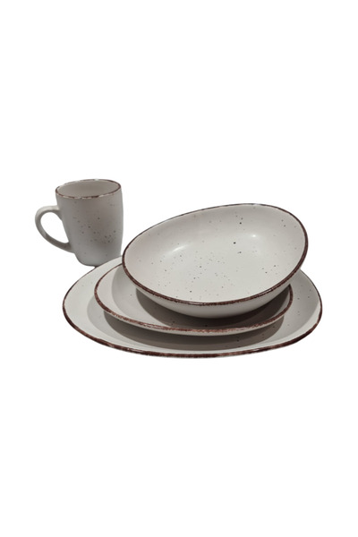 OEM 16-piece dinner service set, Cream