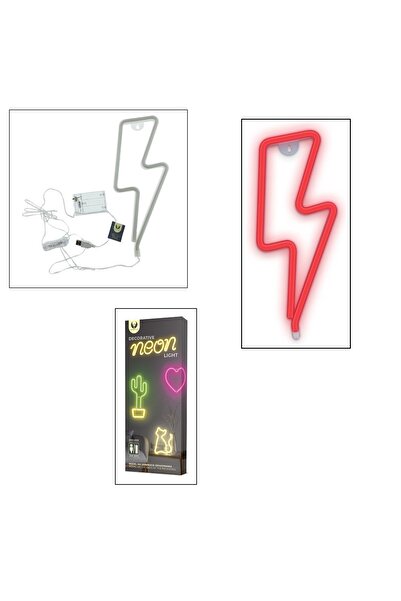 Forever Decorative LED Neon lamp, 34 x 14 cm, Lightning model, Forever Light Thunder 94939