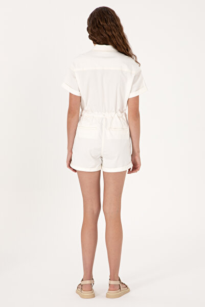 U.S. Polo Assn. Women's Ecru Jean Jumpsuit 50300621-Vr019