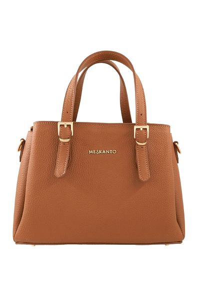 Meskanto Monaco Genuine Leather Hand and Shoulder Bag with Strap