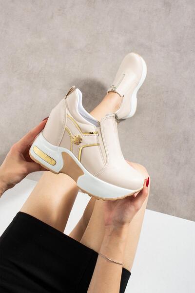 Modanizm Zesta Nude Gizli Topuklu Spor Ayakkabı