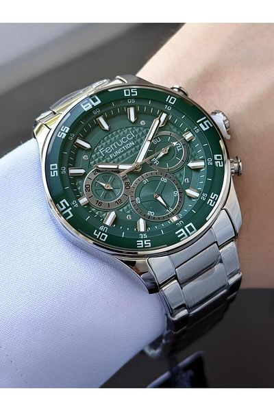Ferrucci Men's Functions Active Metal Cord Wrist Watch