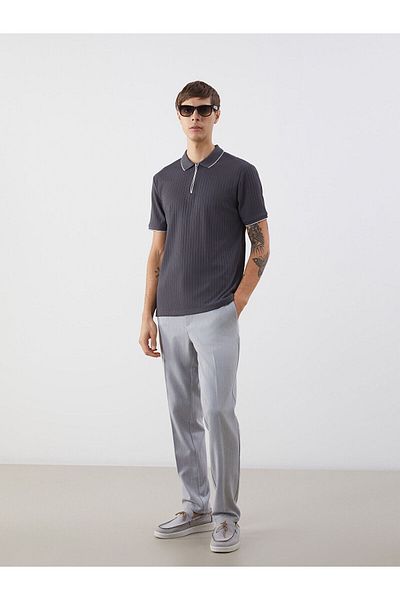 LC Waikiki Ανδρικό μπλουζάκι με υφή Polo Neck