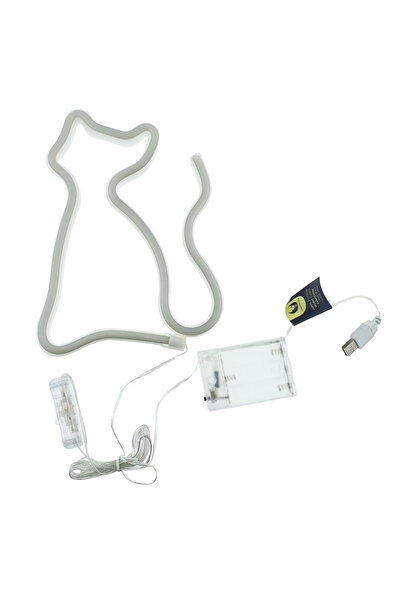 Forever Decorative LED Neon lamp, Cat model, 24 x 17 cm, Forever Light Cat 94935, decorative lighting