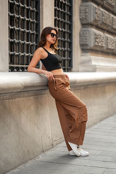 winmoda BAGGY PANTS - ΦΑΡΚΙΑ ΚΑΙ ΠΟΔΙΑ ΜΕ ΕΛΑΣΤΙΚΟ ΜΠΟΡΟΥΝ ΝΑ ΧΡΗΣΙΜΟΠΟΙΗΘΟΥΝ - ΜΟΝΤΕΛΟ ΚΑΛΥΜΜΑ ΤΣΕΠΗΣ