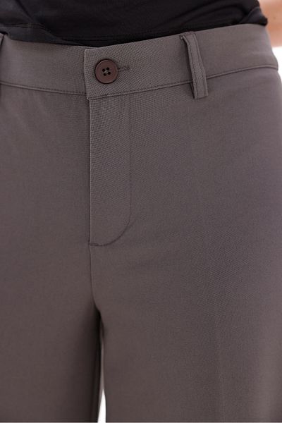 LA PANTE Front Buttoned Straight Stitched Palazzo Pants
