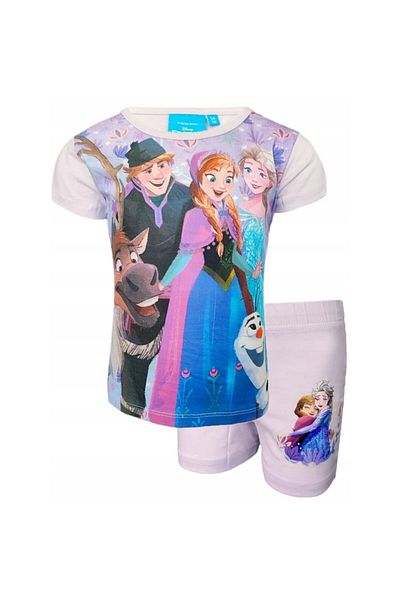 Frozen Children's short-sleeved pajamas, 100% cotton, multicolor, Happy Days, Frozen