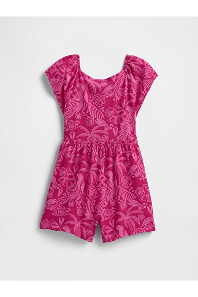 GAP Kız Bebek Koyu Pembe Tulum Outfit Set