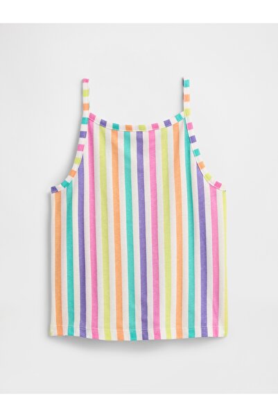 GAP Kız Bebek Çok Renkli Askılı Fitilli Atlet