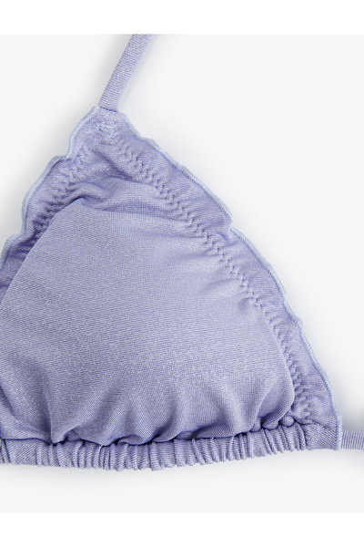 Koton Parlak Fırfırlı Bikini Üstü