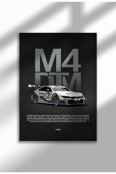 21mxm GT & DTM Racing Poster, Modern Race Cars on Canvas, Frameless Motorsport Wall Art, Track Legends