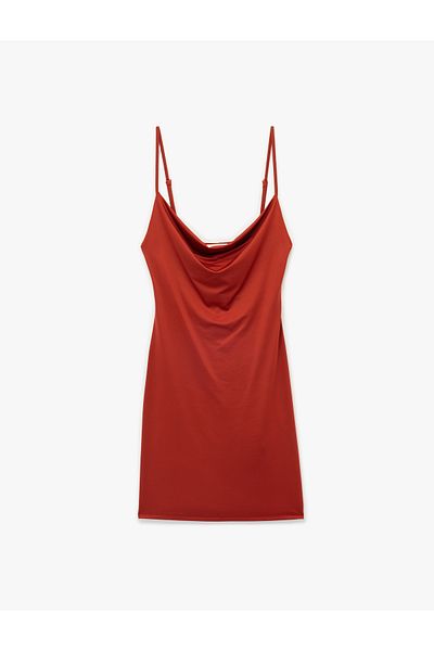 Koton Mini rochie Degaje cu bretele guler
