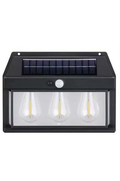 Blusmart Solar LED Lamp with Motion Sensor 24 x 17 cm for Wall, with 3 Bulbs