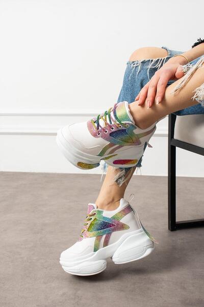 Modanizm Cleo Renklii Dolgu Spor Ayakkabı