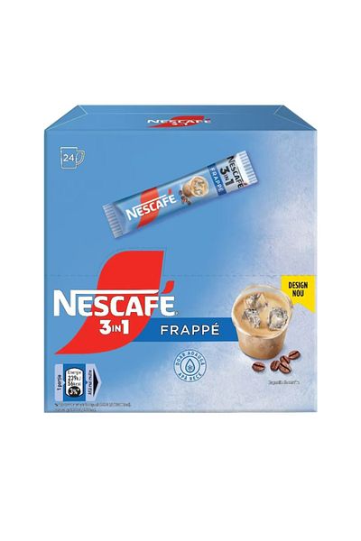Nescafe Instant coffee pack, Nescafe 3 in 1 Frappe, 24 sachets x 15 g