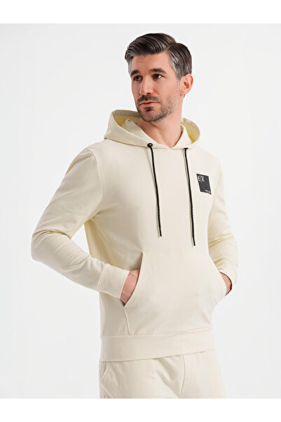 OMBRE Herren Sweatshirt Set Hoodie + Jogginghose - Creme V2 Z107 XXL