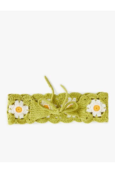 Koton Knitted Headband with Flower Detail - X Sibil Çetinkaya
